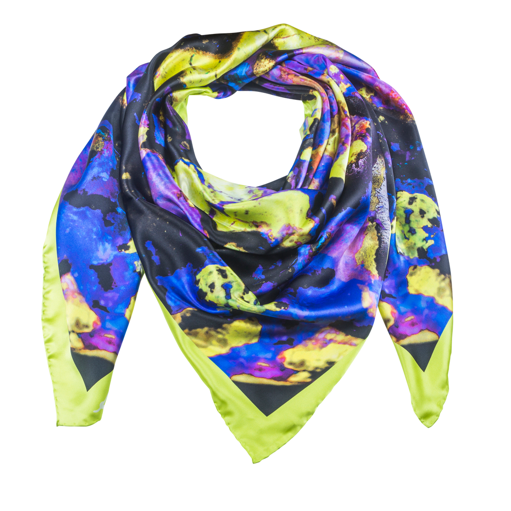 Indus Neo 2 - Yellow Silk Scarf - Neo Collection