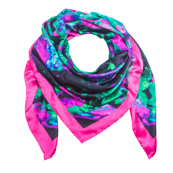 Indus Neo 3 - Pink Silk Scarf - Neo Collection
